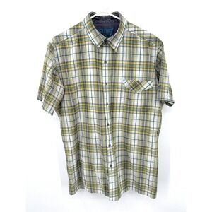 Kuhl Mens Plaid Short Sleeve Button Up Shirt Casual Outdoor Size Large